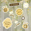 Custom Bee Birthday Sticker Set | Kids Party Favor
