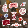 Custom Bachelorette Sticker Set | Bridal Party Favors