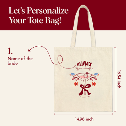 Custom Bachelorette Tote Bag | Bridal Party Gift