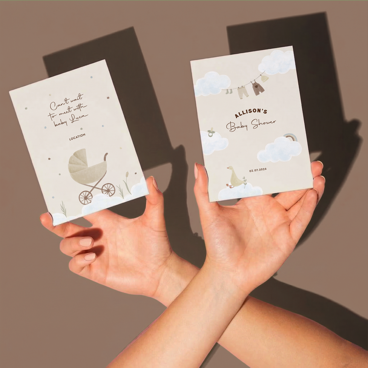 Custom Baby Shower Invitation Cards | Nursery Decor Style