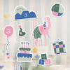Little Milestones Custom Sticker Set | Playful Elephant Birthday Decor