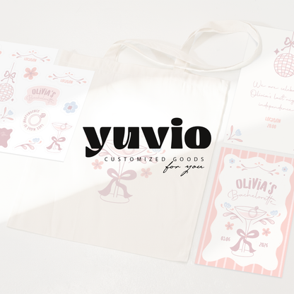 Custom Bachelorette Sticker Set | Bridal Party Favors
